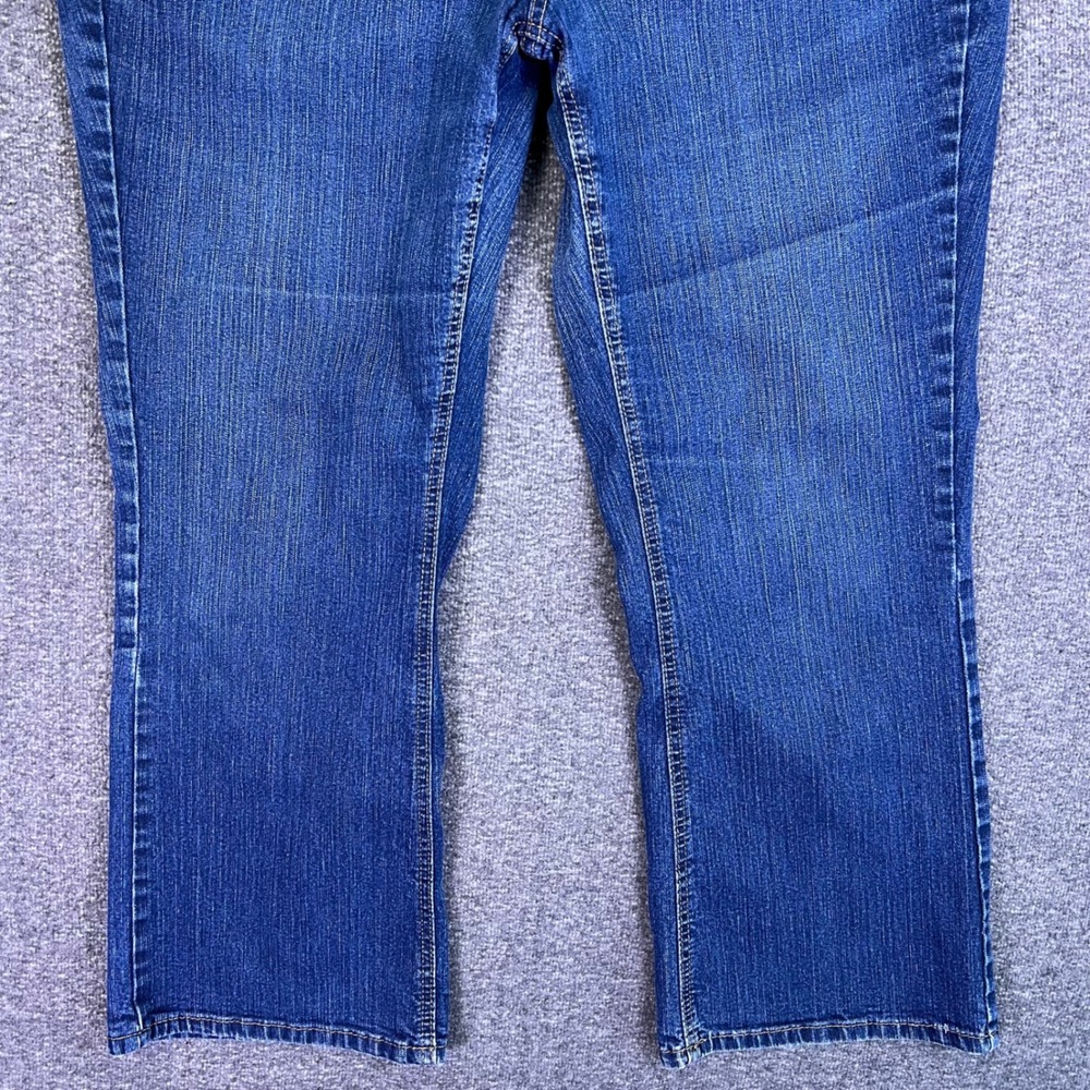 JMS Jeans Women 20W Short Blue Bootcut Western Casual Stretch Denim Plus 40x28.5 - Picture 7 of 12
